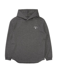 Charcoal Heather Ridgeline Hoodie , midweight slightly fitted sweatshirt – front view