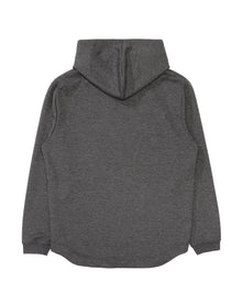 charcoal heather Ridgeline Hoodie, midweight slightly fitted sweatshirt – rear view