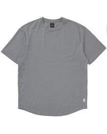 The Wild Tee in Stone Grey, soft modal cotton blend t-shirt with stretch – front view
