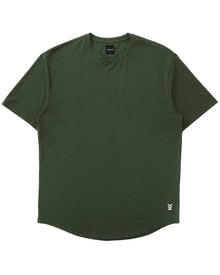 The Wild Tee in Forest Green, soft modal cotton blend t-shirt with stretch – front view