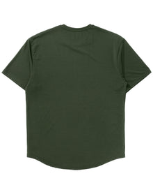 The Wild Tee in Forest Green, soft modal cotton blend t-shirt with stretch – rear view