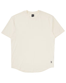 The Wild Tee in Bone, soft modal cotton blend t-shirt with stretch – front view